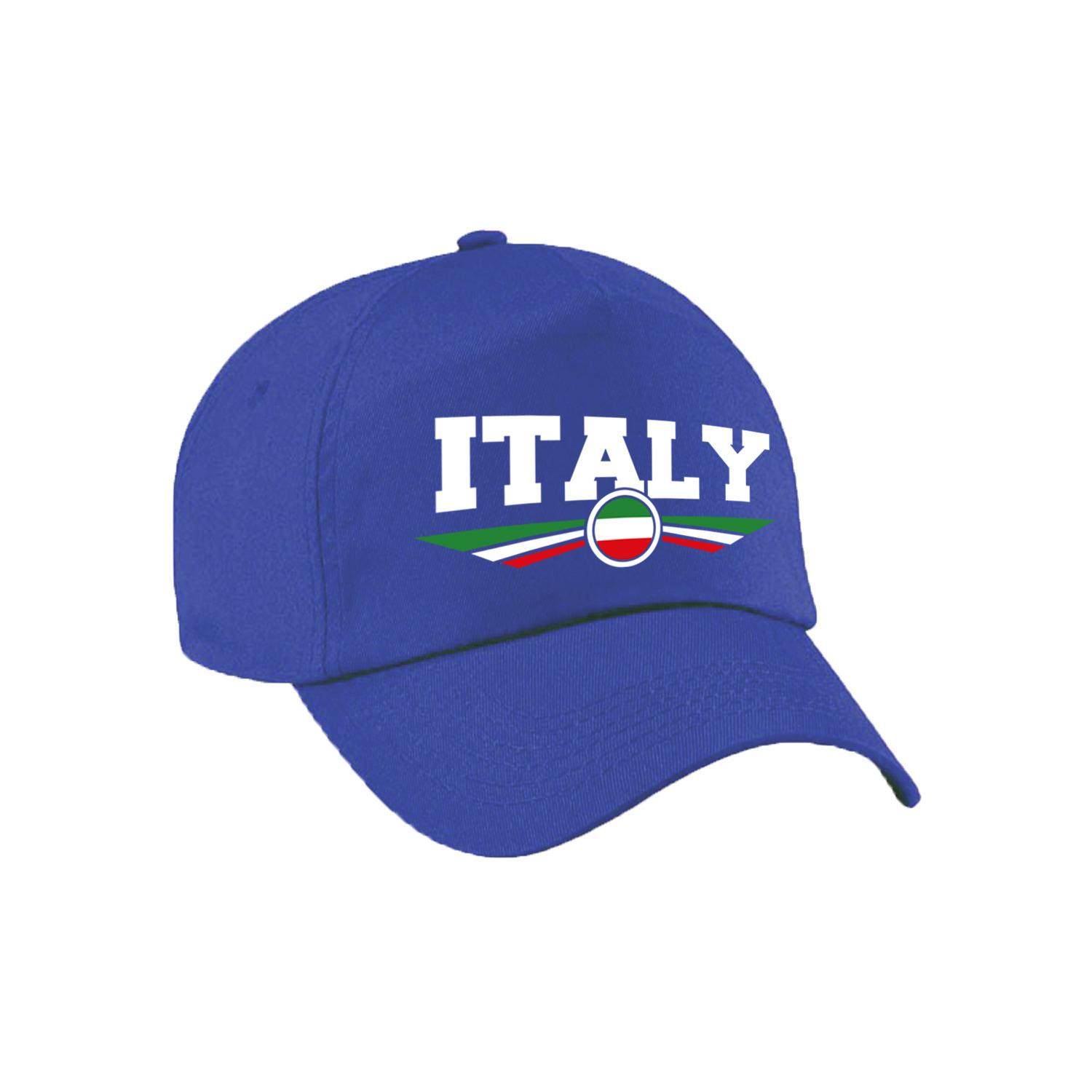 Italie-Italy landen pet-baseball cap blauw volwassenen