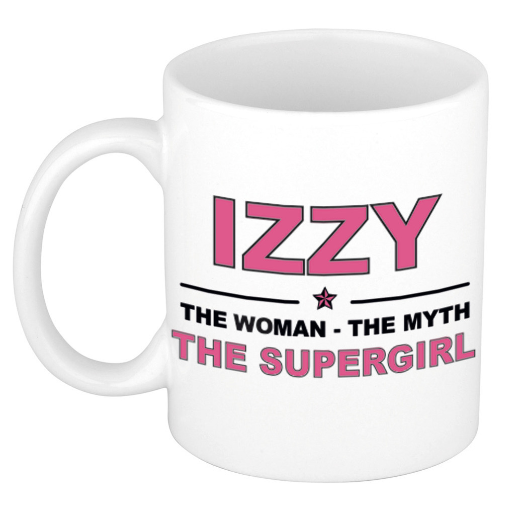 Izzy The woman, The myth the supergirl verjaardagscadeau mok-beker keramiek 300 ml
