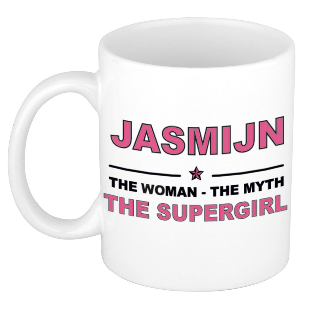 Jasmijn The woman, The myth the supergirl verjaardagscadeau mok-beker keramiek 300 ml