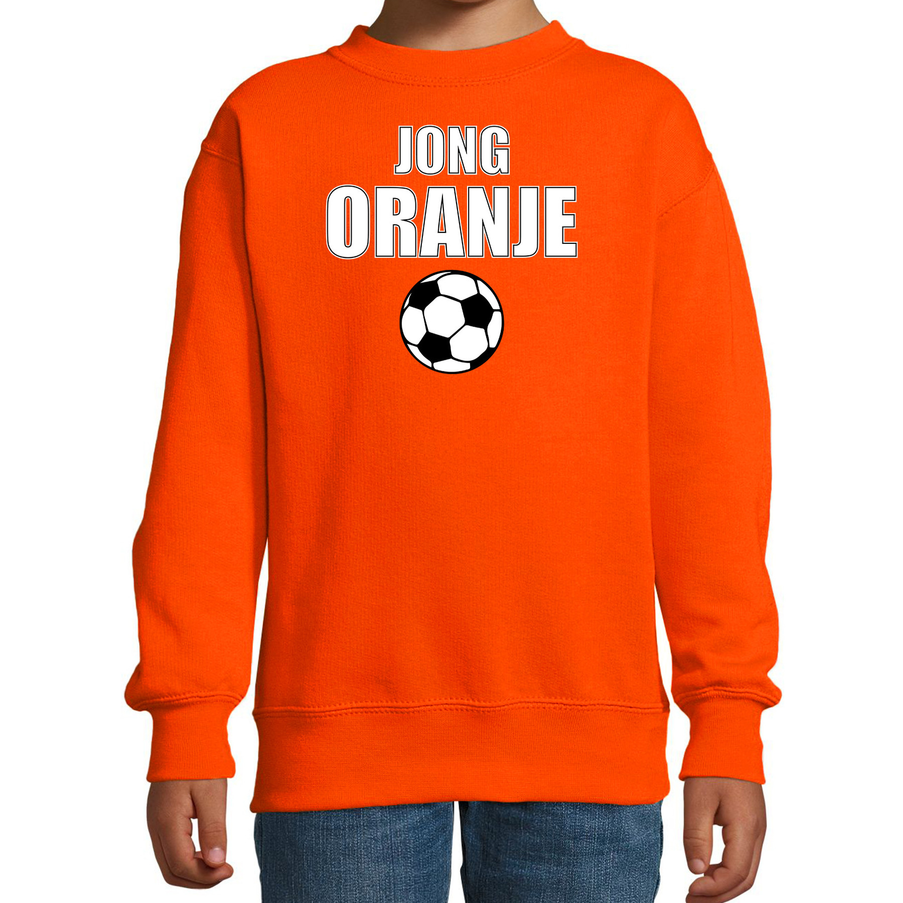 Jong oranje sweater-trui Holland-Nederland supporter EK- WK fan oranje voor kinderen