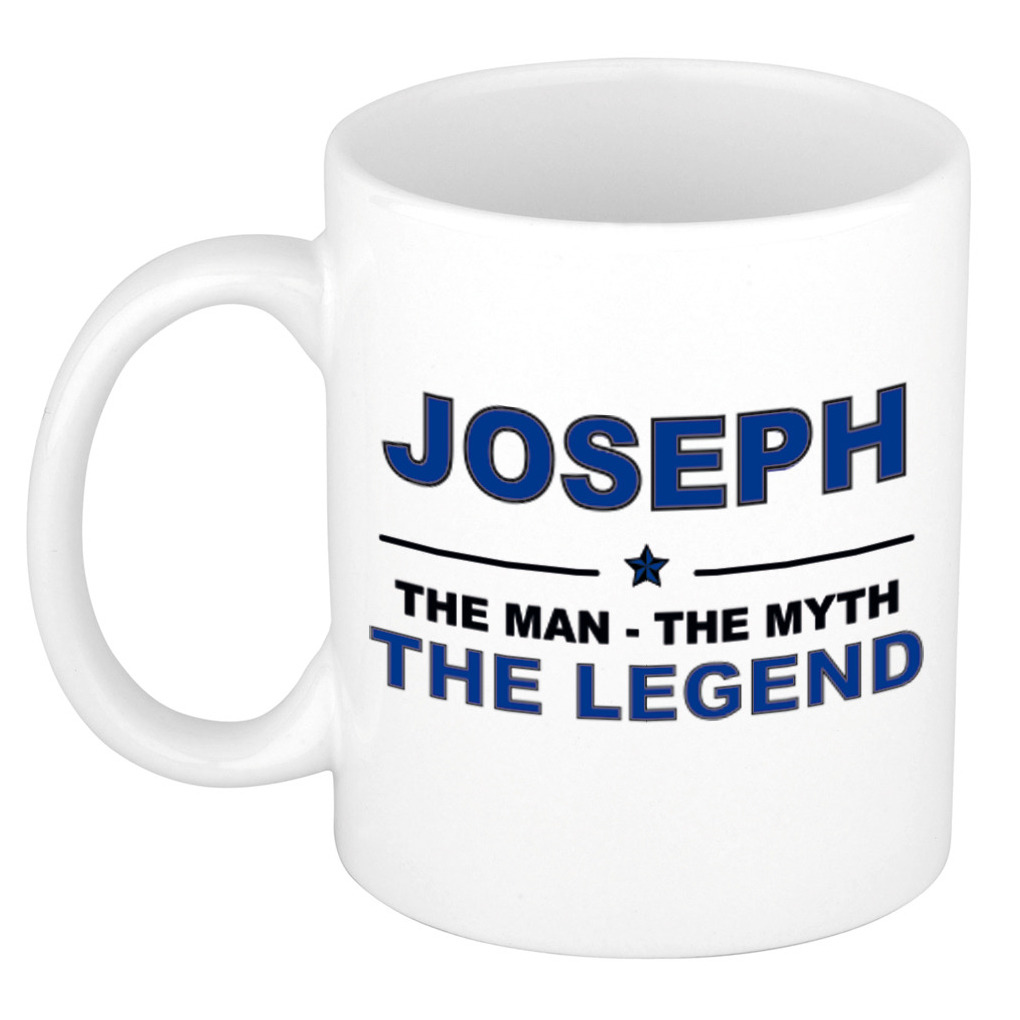 Joseph The man, The myth the legend verjaardagscadeau mok-beker keramiek 300 ml