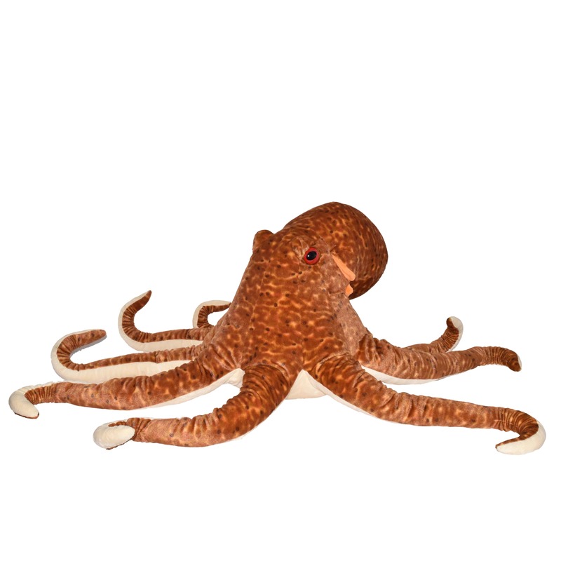 Jumbo Knuffel octopus bruin 76 cm knuffels kopen