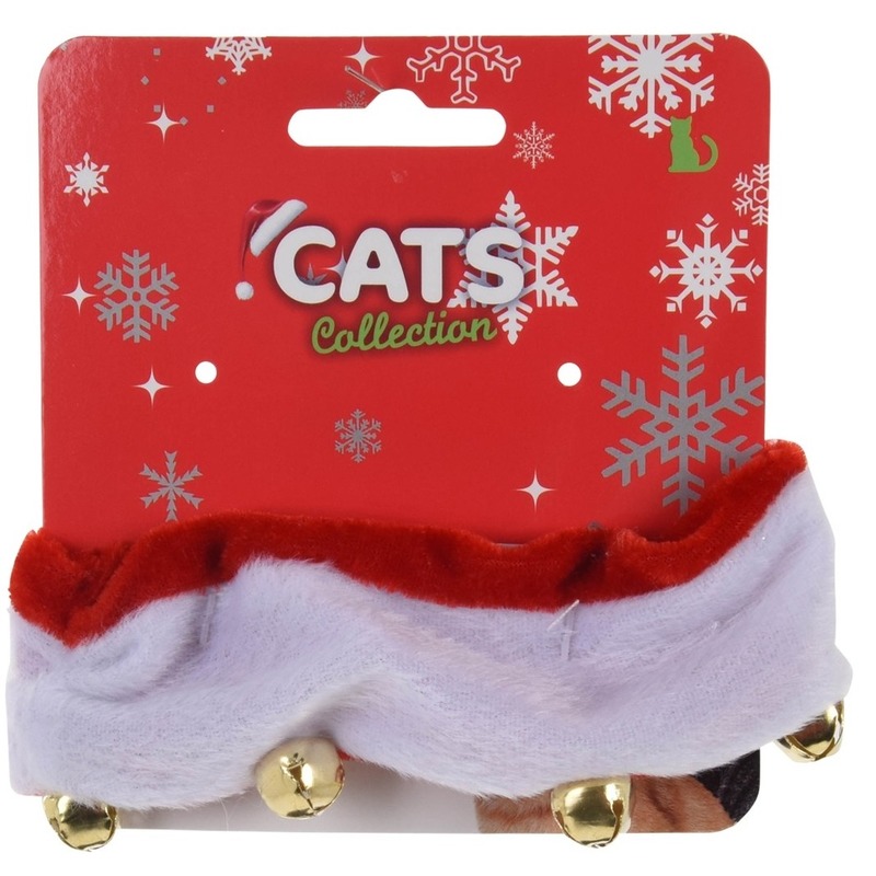 Katten-poezen halsbandjes in kerst thema