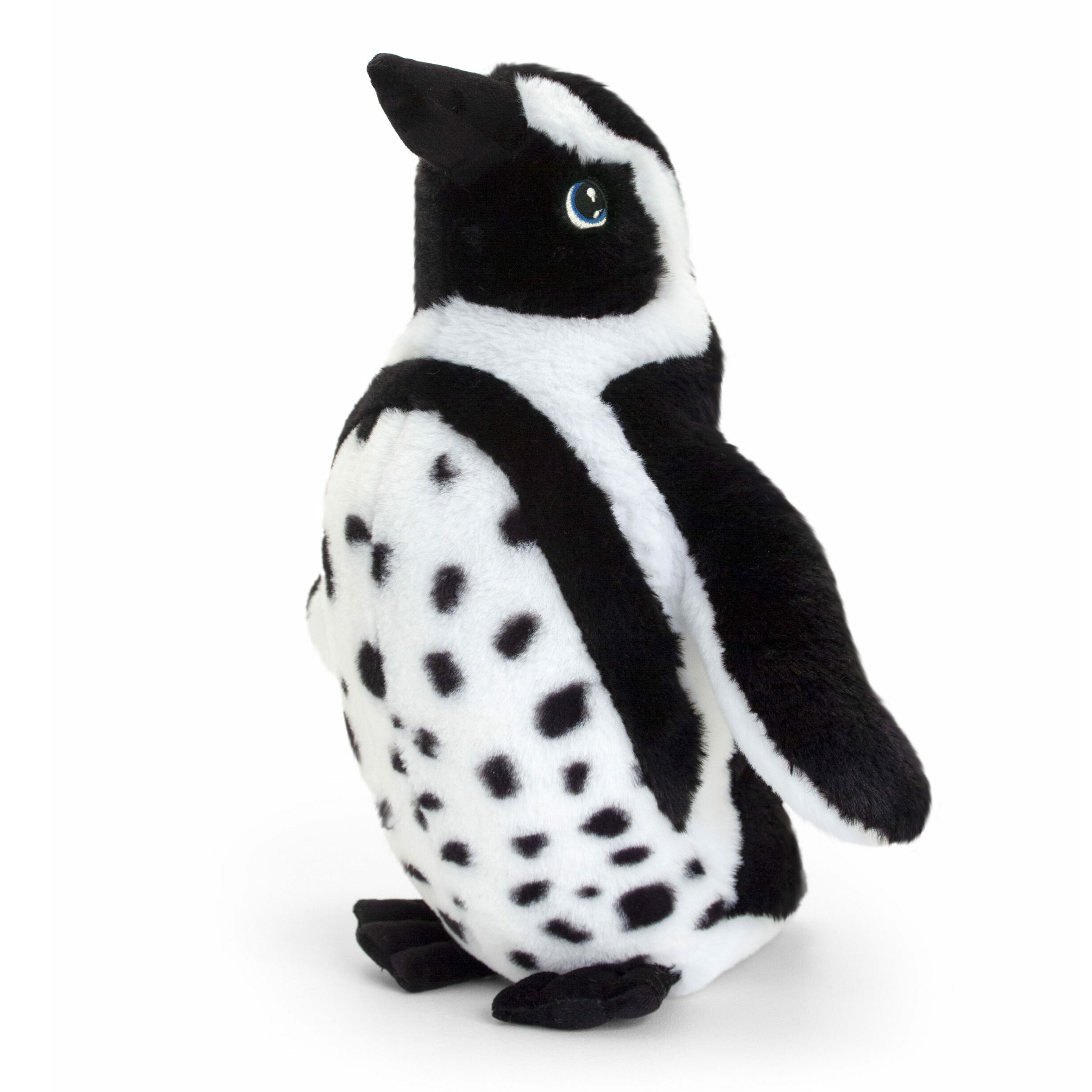 Keel Toys pluche Humboldt pinguin knuffeldier wit-zwart staand 40 cm