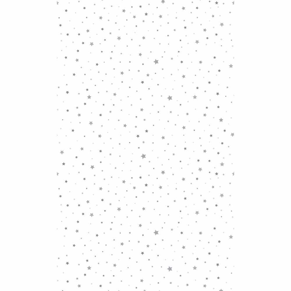 Kerst tafellaken-tafelkleed 138 x 220 cm papier wit met sterren rechthoekig