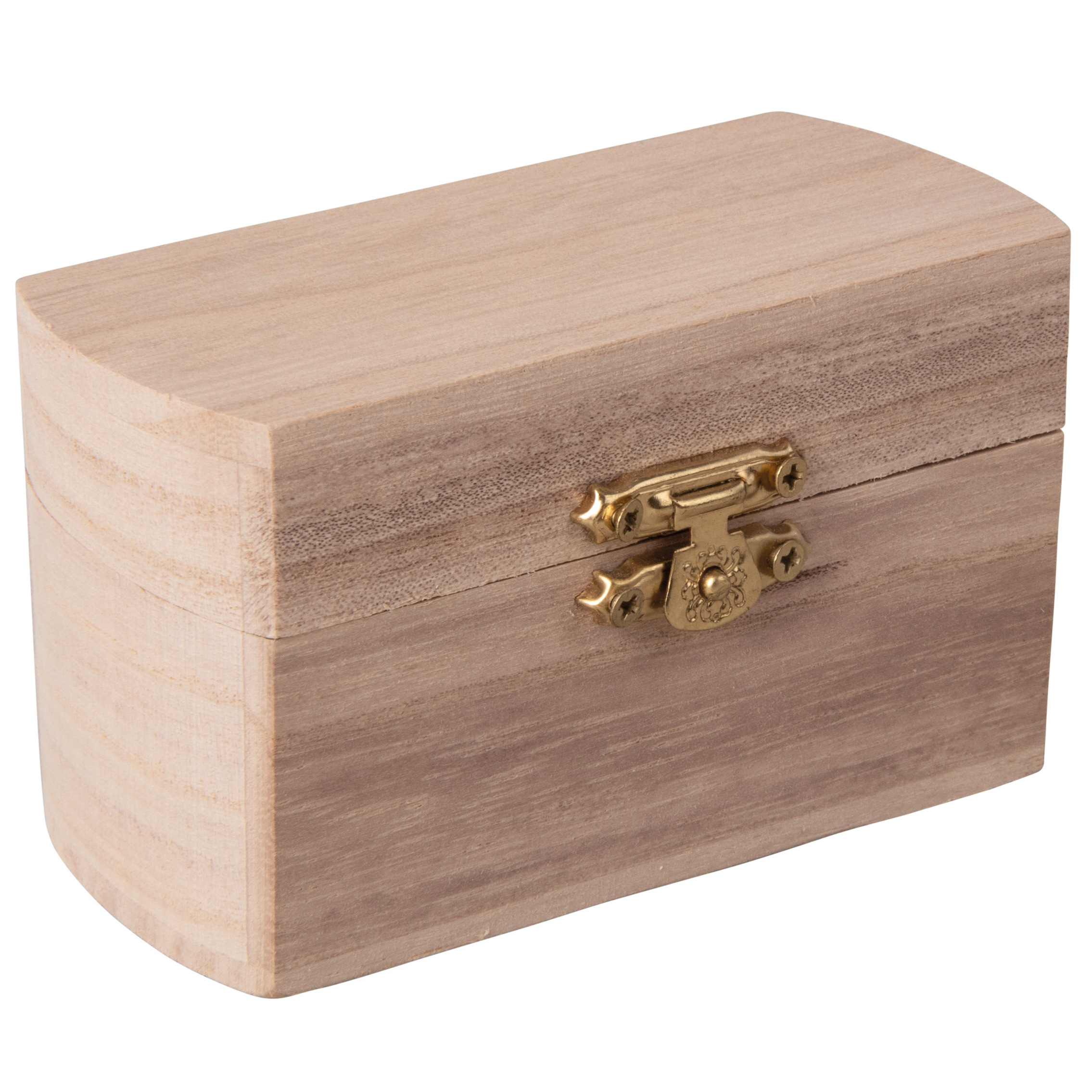Klein houten kistje met sluiting en deksel 10 x 6 x 6 cm Sieraden-spulletjes-sleutels