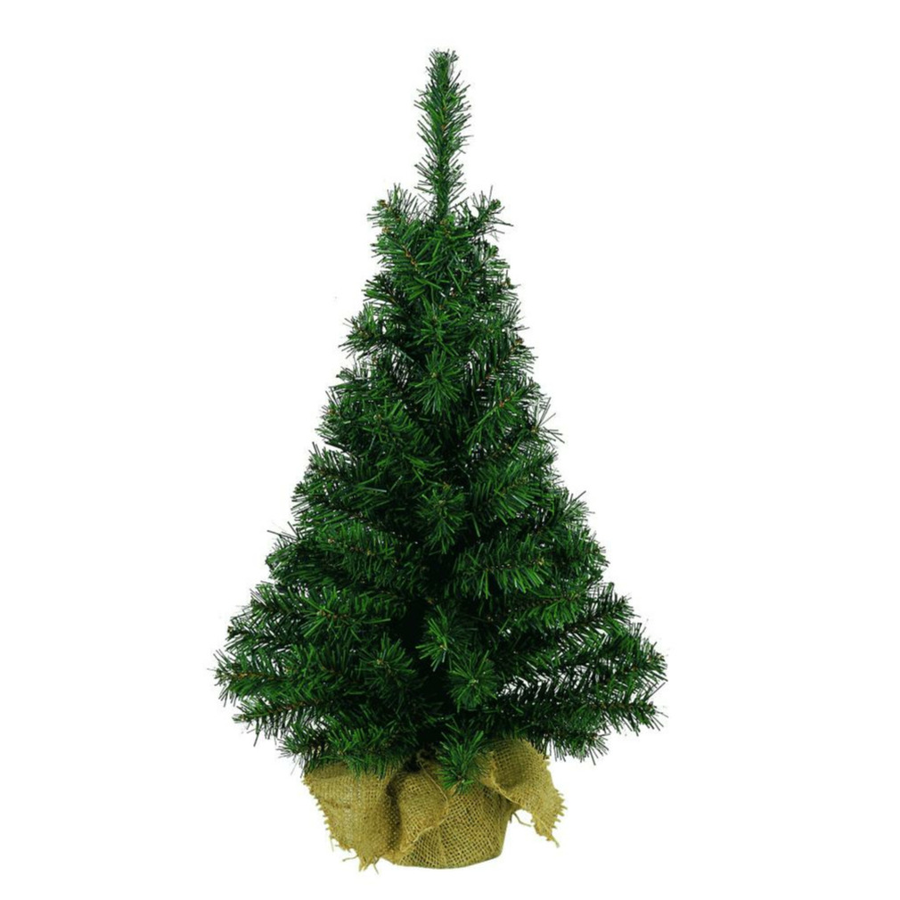 Kleine nep-kunst kerstbomen 90 cm