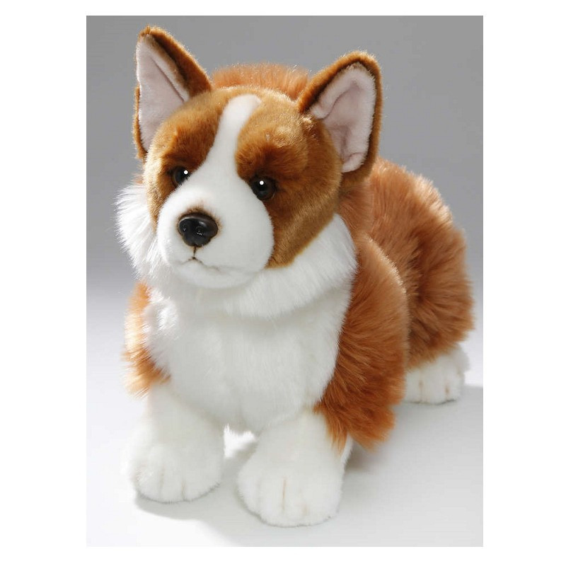 Knuffel Corgi hond bruin-wit 35 cm knuffels kopen
