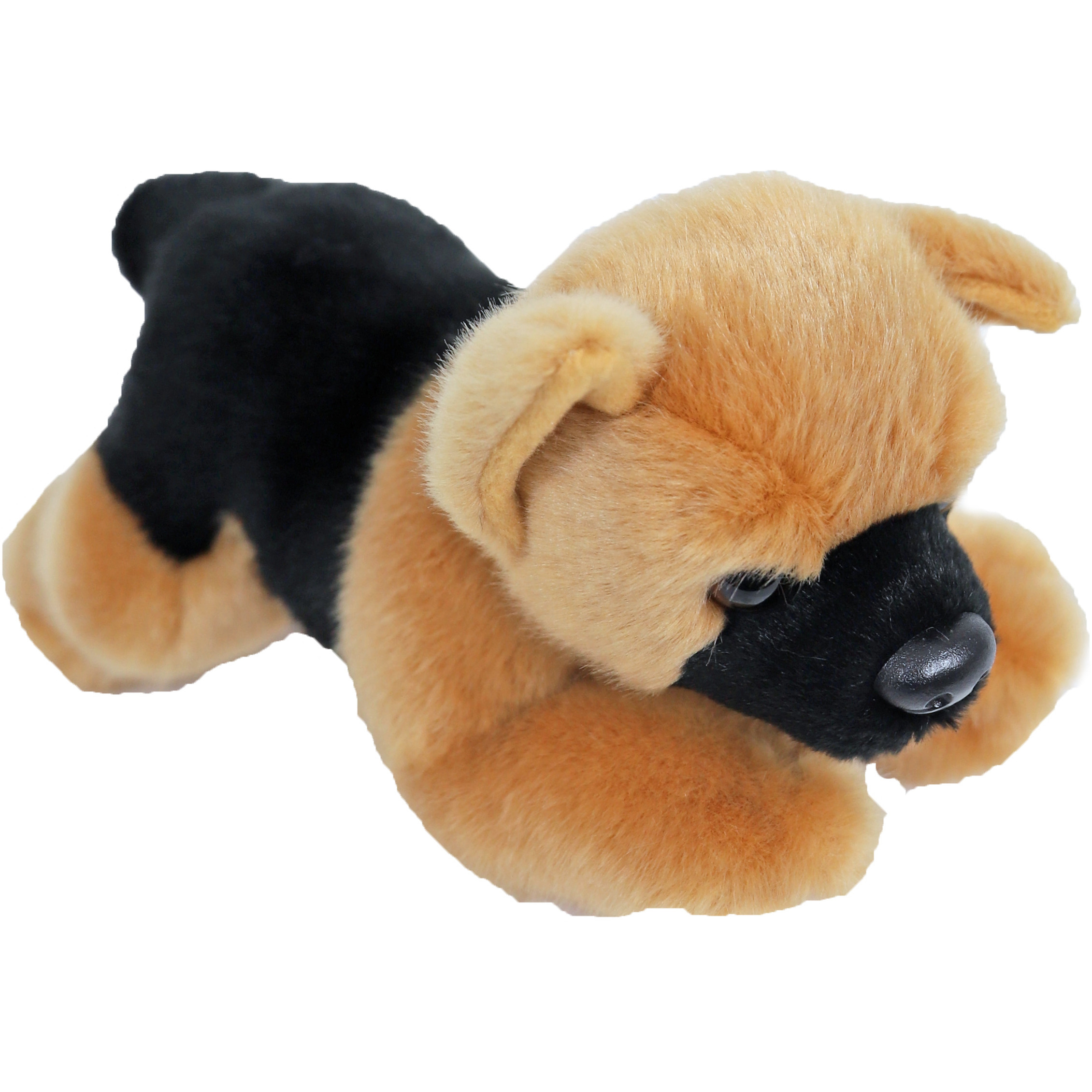 Knuffel Duitse Herder hond bruin-zwart 20 cm knuffels kopen