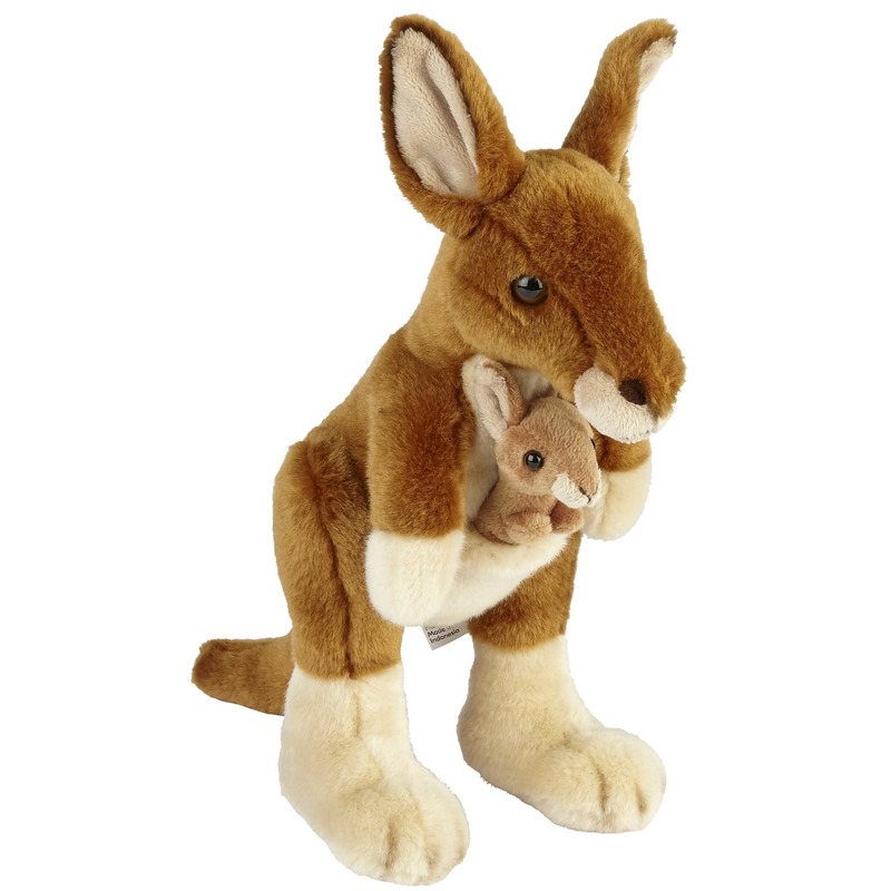 Knuffel kangoeroe bruin 28 cm knuffels kopen