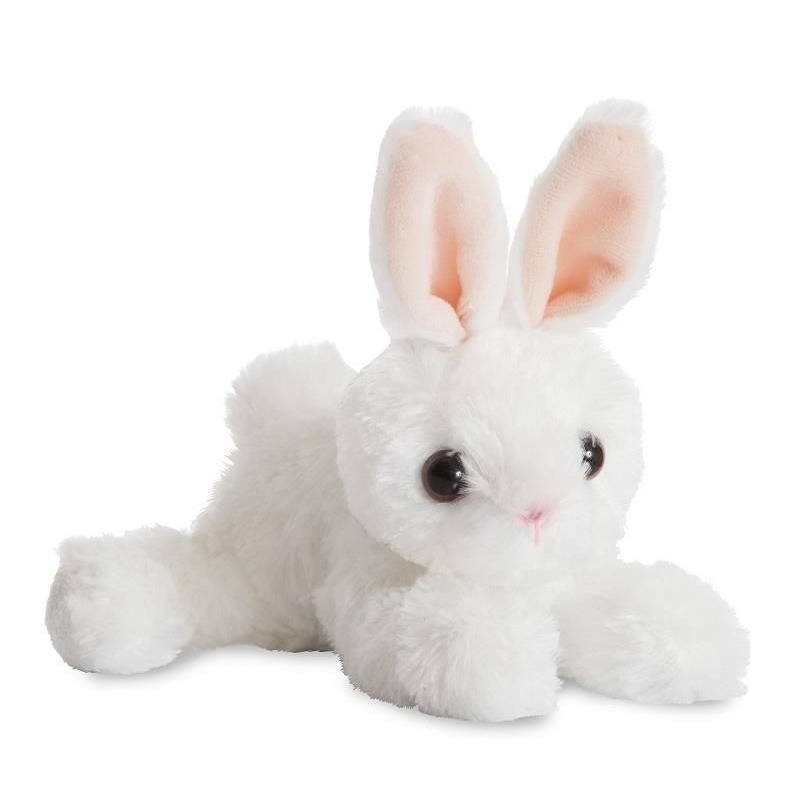 Knuffel konijn-haas wit 20 cm knuffels kopen