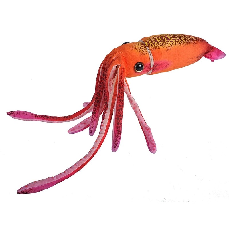 Knuffel octopus oranje 38 cm knuffels kopen
