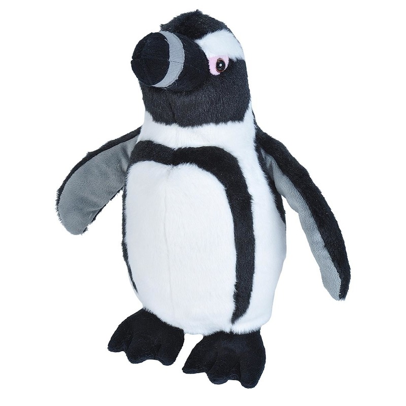 Knuffel pinguin zwart-grijs-wit 35 cm knuffels kopen