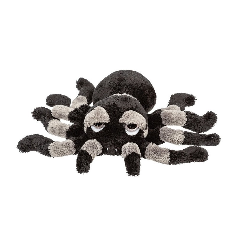 Knuffel spin zwart-grijs 22 cm knuffels kopen