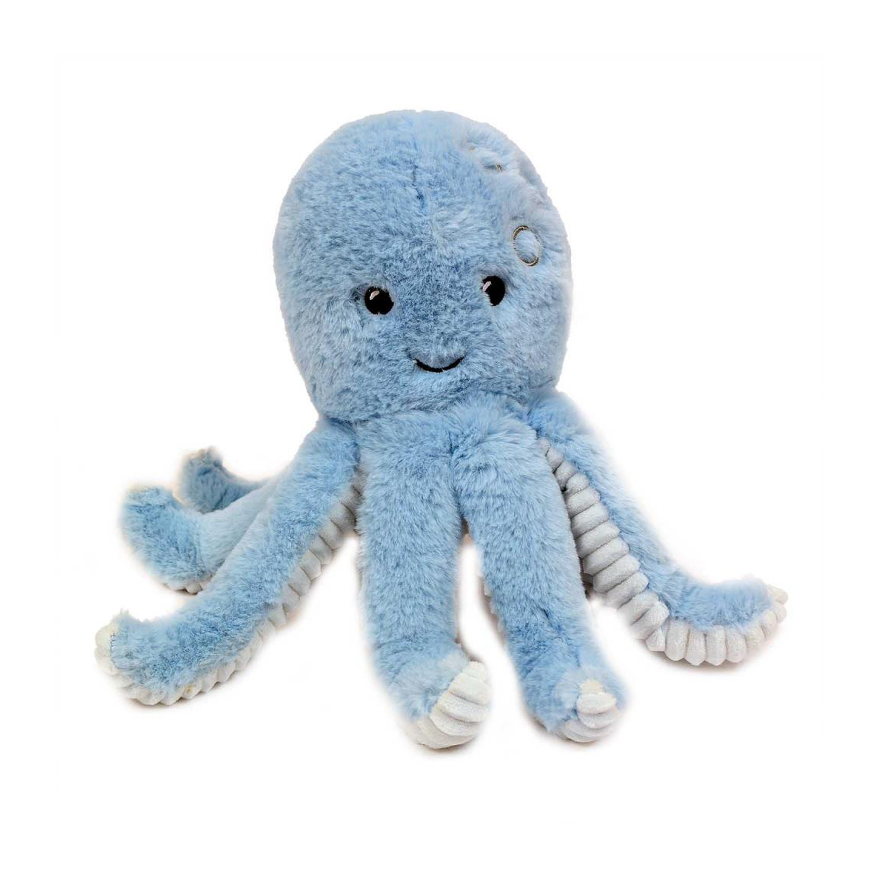 Knuffeldier Inktvis-octopus zachte pluche stof premium kwaliteit knuffels blauw 19 cm