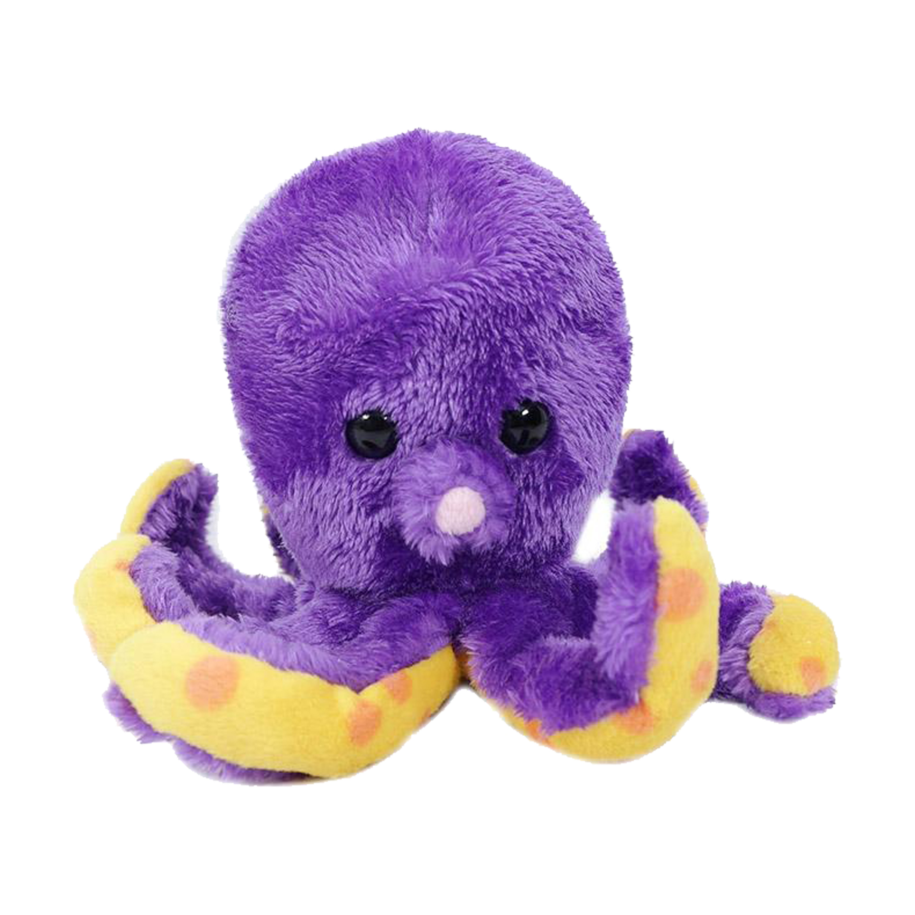 Knuffeldier Inktvis-octopus zachte pluche stof premium kwaliteit knuffels paars 12 cm