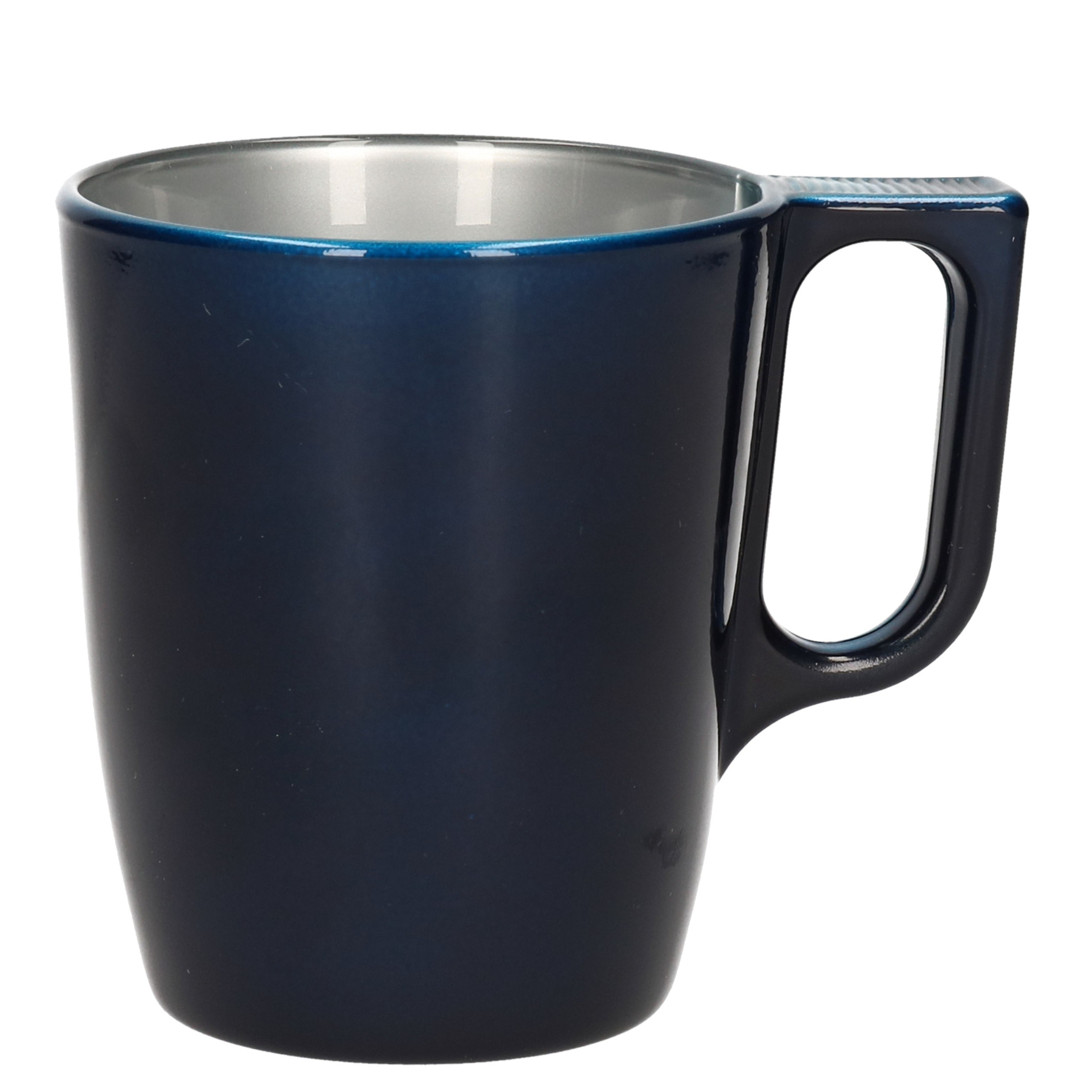 Koffie kopjes-bekers donkerblauw 250 ml