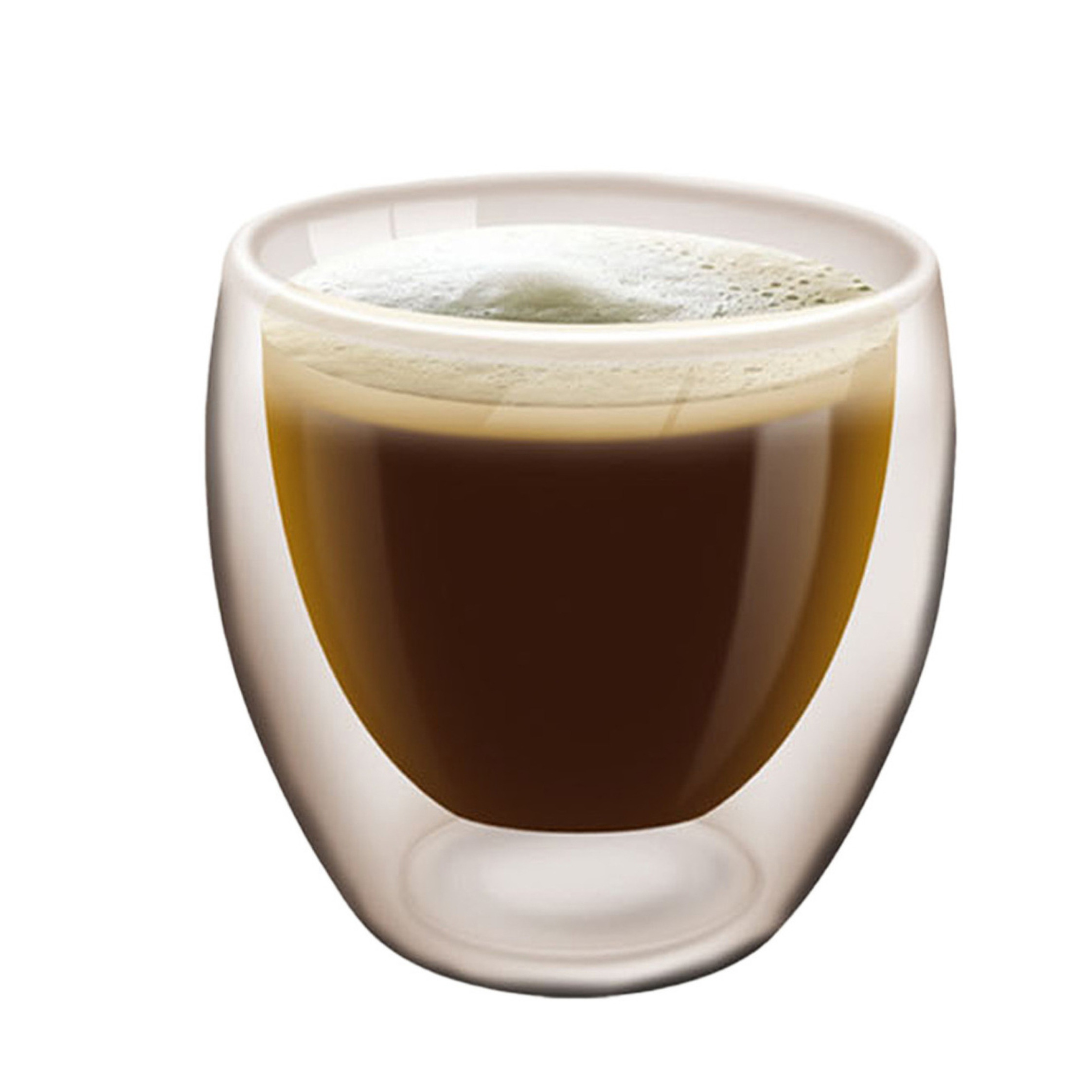 Koffieglas-theeglas dubbelwandig 1x lungo glas 200 ml