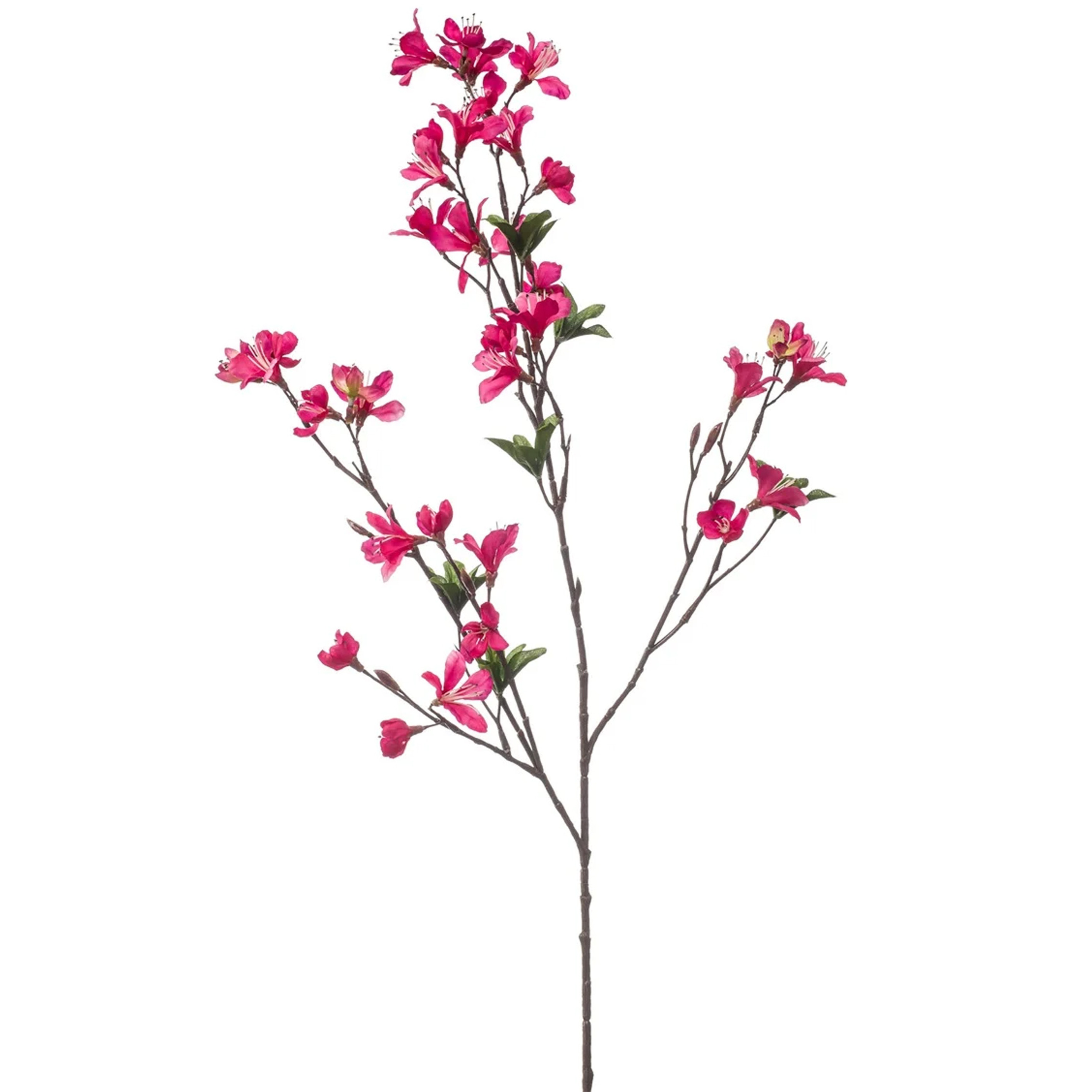 Kunstbloem Azalea bloesem 90 cm fuchsia roze Kunst zijdebloemen