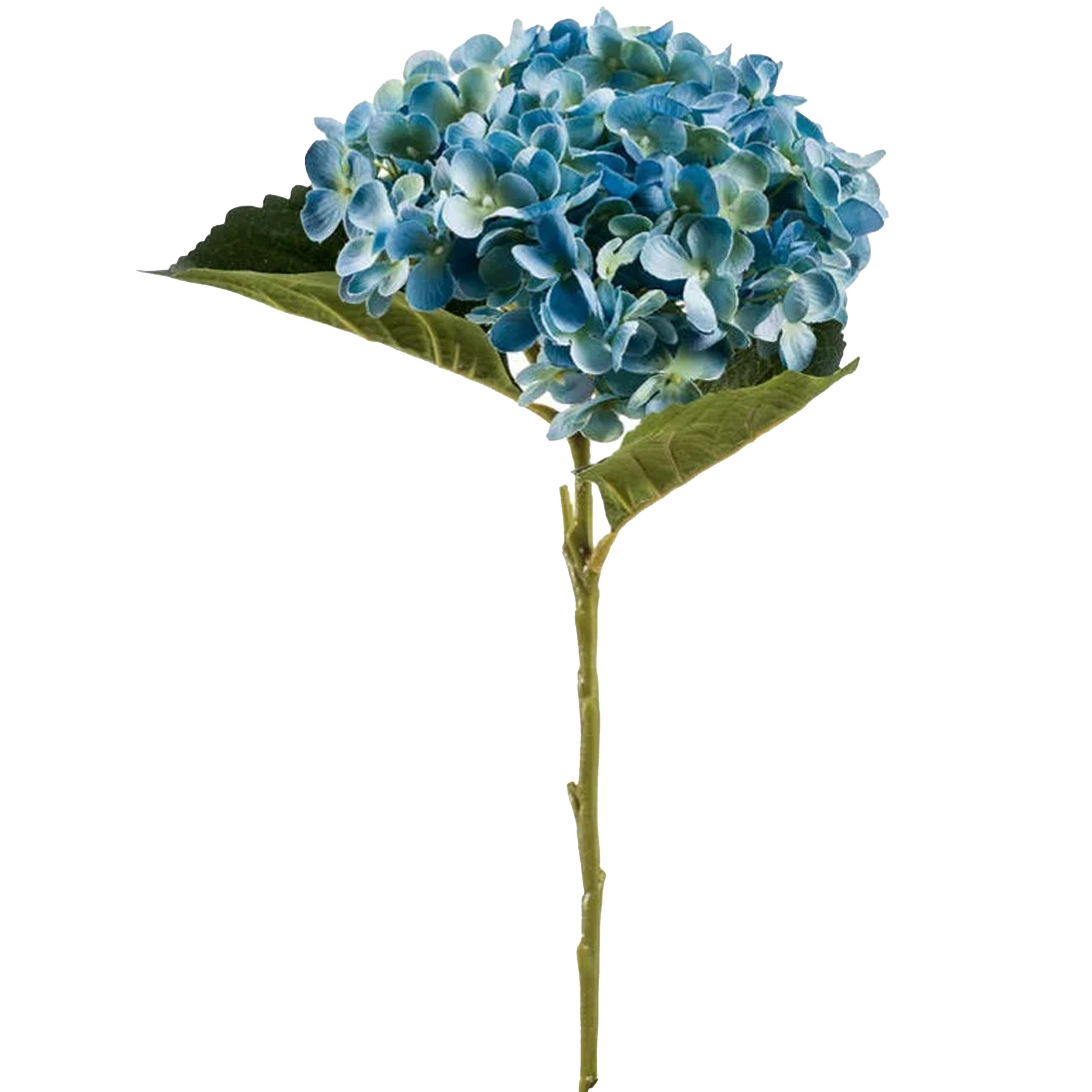 Kunstbloem Hortensia tak Annabelle 52 cm blauw Kunst zijdebloem Hydrangea