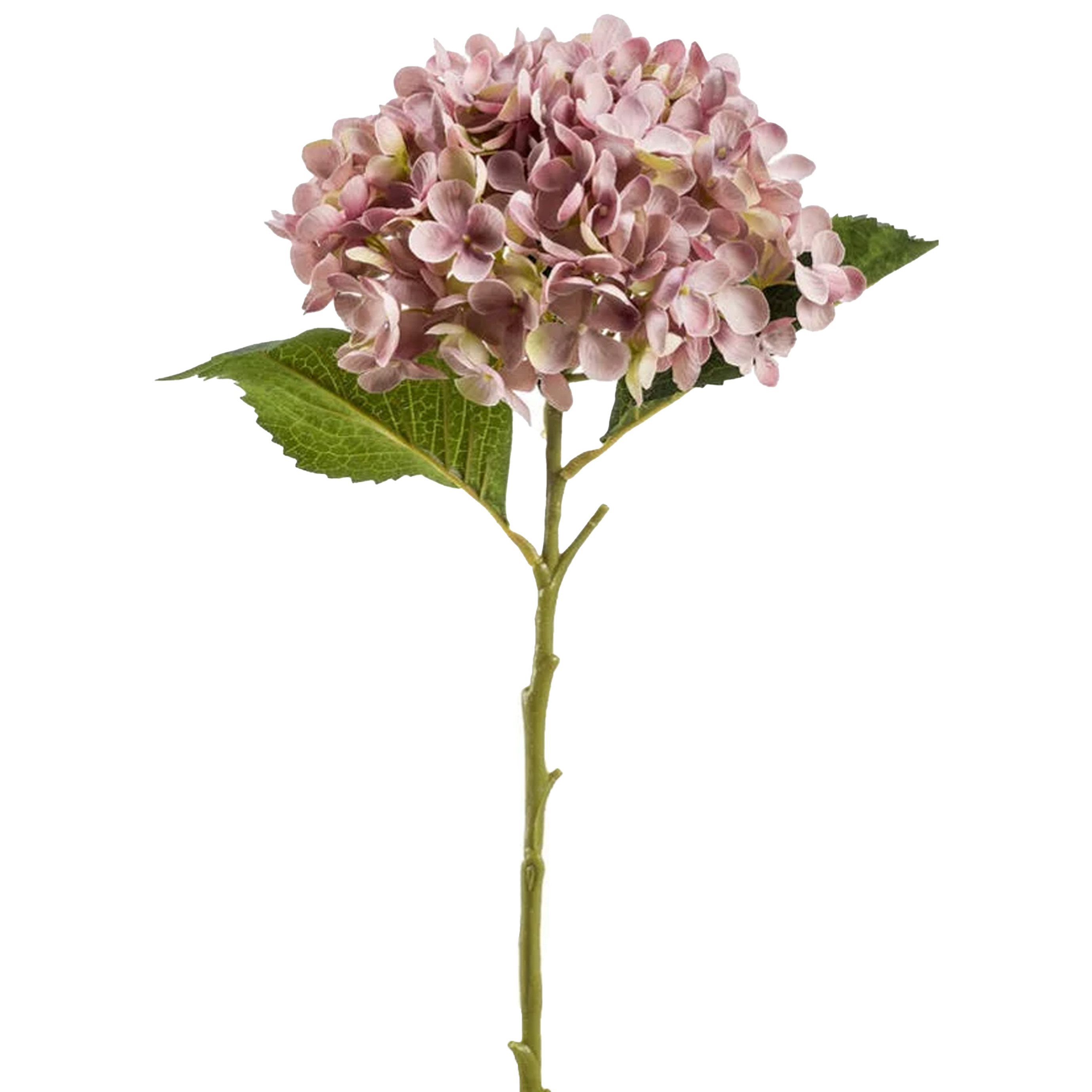 Kunstbloem Hortensia tak Annabelle 52 cm paars Kunst zijdebloem Hydrangea