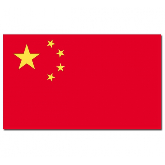 Landen thema vlag China 90 x 150 cm feestversiering