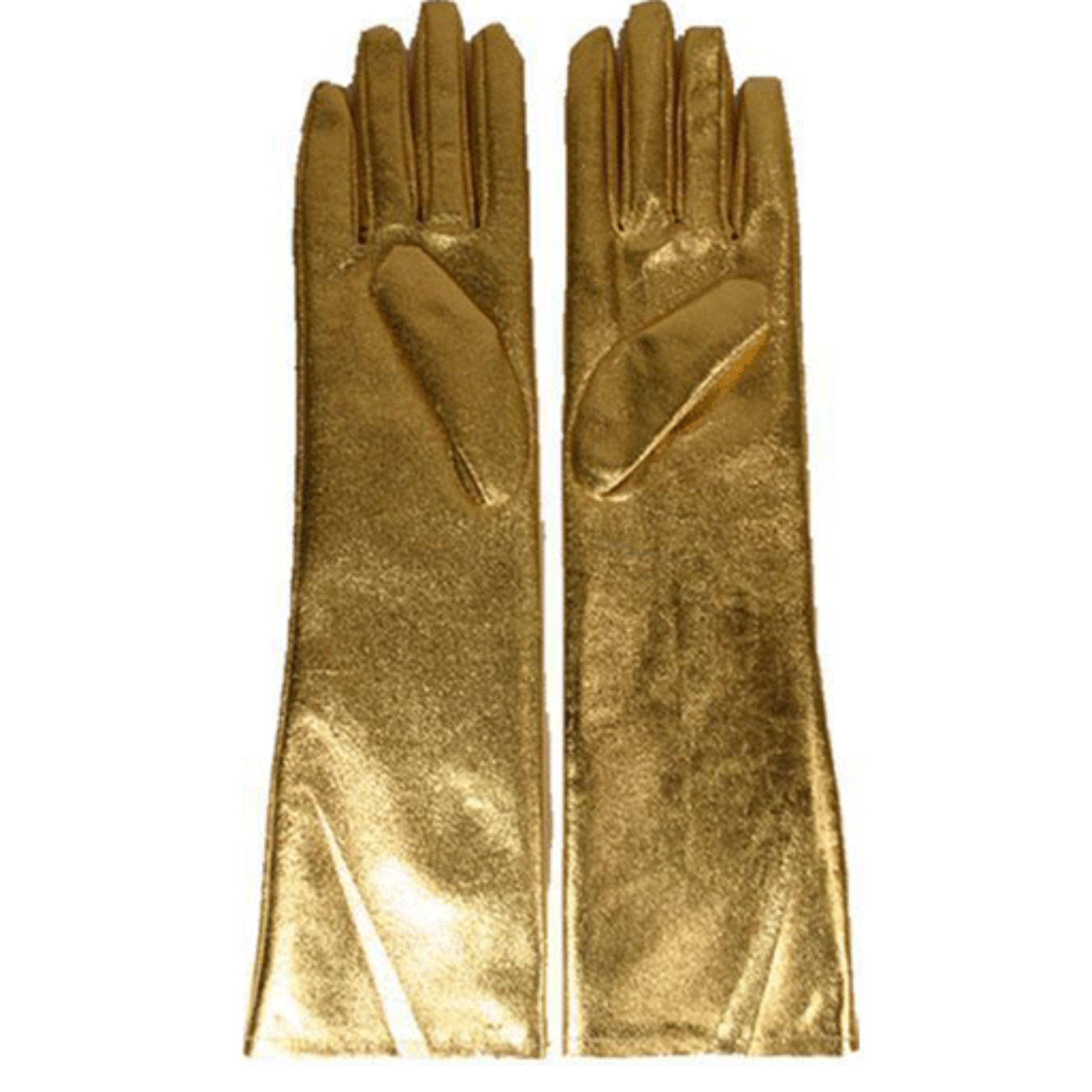 Lange handschoenen goud dames
