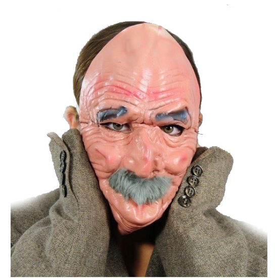 eetpatroon masker Kritisch Latex masker van een oude man | Bandana winkel | Alle kleuren Bandana`s
