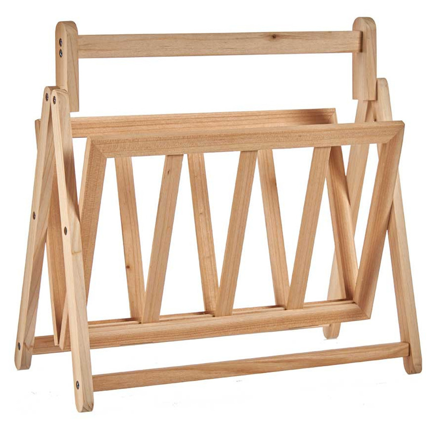 Lectuurbak-rek voor naast bank-stoel van hout 36,5 x 30 x 37,5 cm