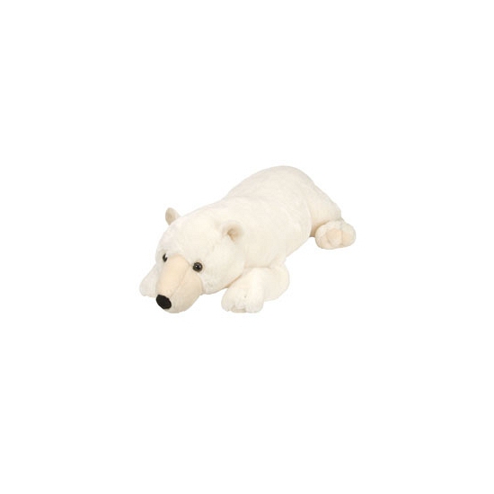 Liggende ijsberen knuffeldier 76 cm