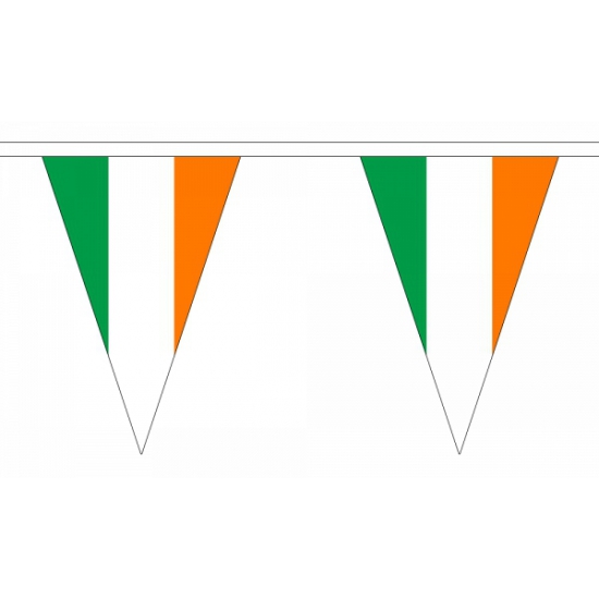 Luxe Ierland punt vlaggenlijn polyester 20 meter landen versiering