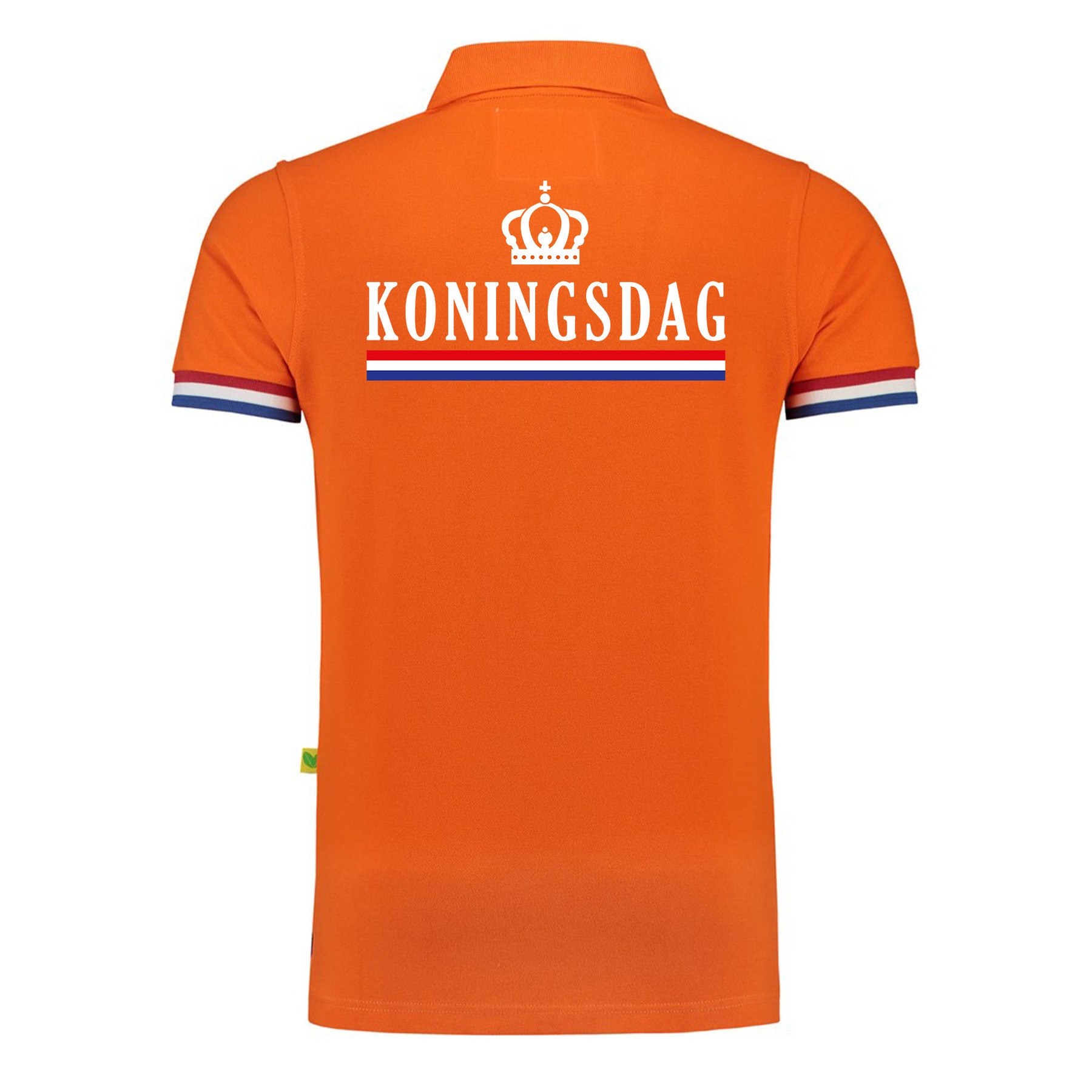 Luxe Koningsdag poloshirt oranje 200 grams voor heren
