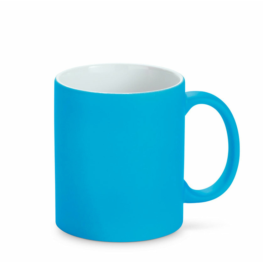 Luxe krijt koffiemok-beker blauw keramiek met krijt te beschrijven 350 ml Eigen naam