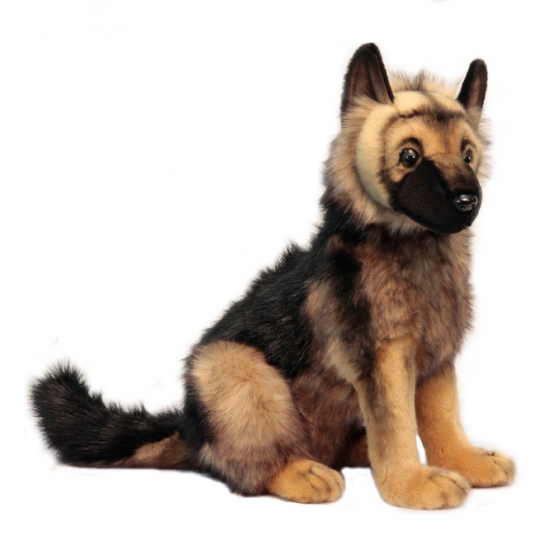 Luxe pluche Duitse Herder pup 41 cm