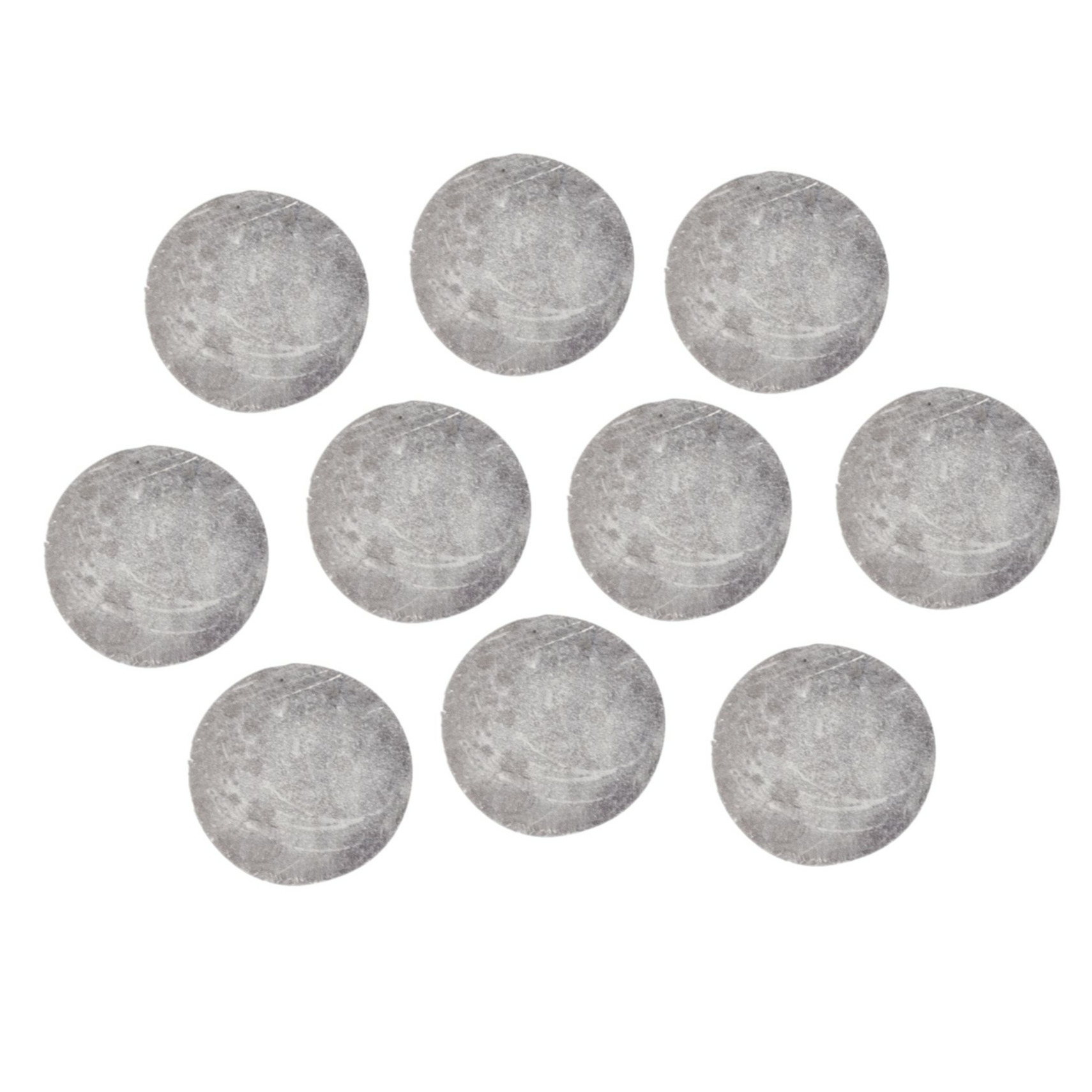 Magneten rond zelfklevend grijs 10x stuks 10 x 3 mm Hobby artikelen