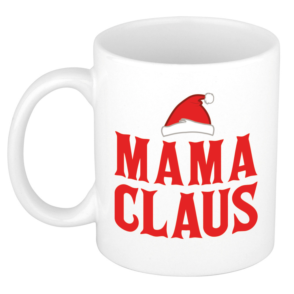 Mama Claus koffiemok-theebeker kerst cadeau mama 300 ml