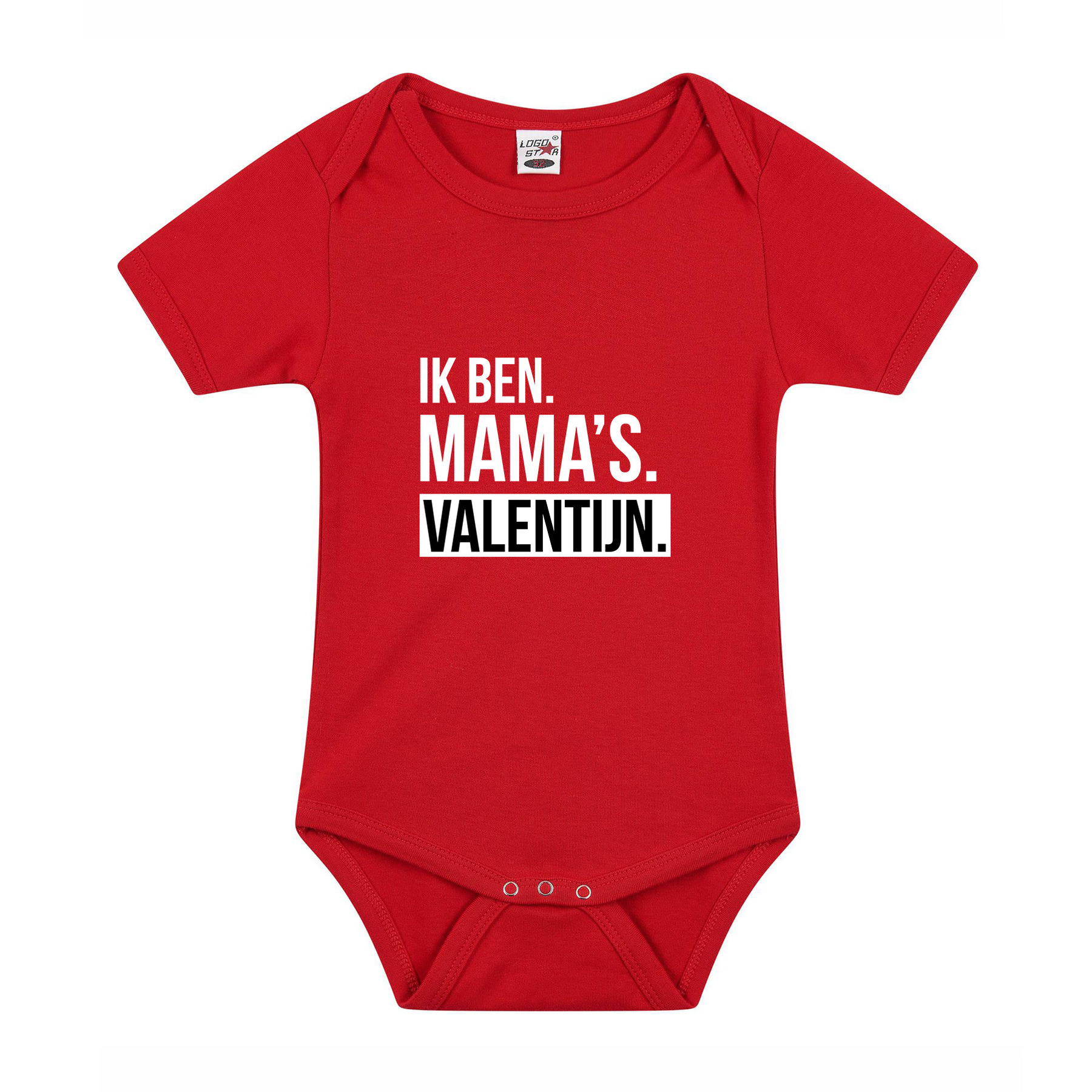Mamas valentijn cadeau baby rompertje rood jongens-meisjes