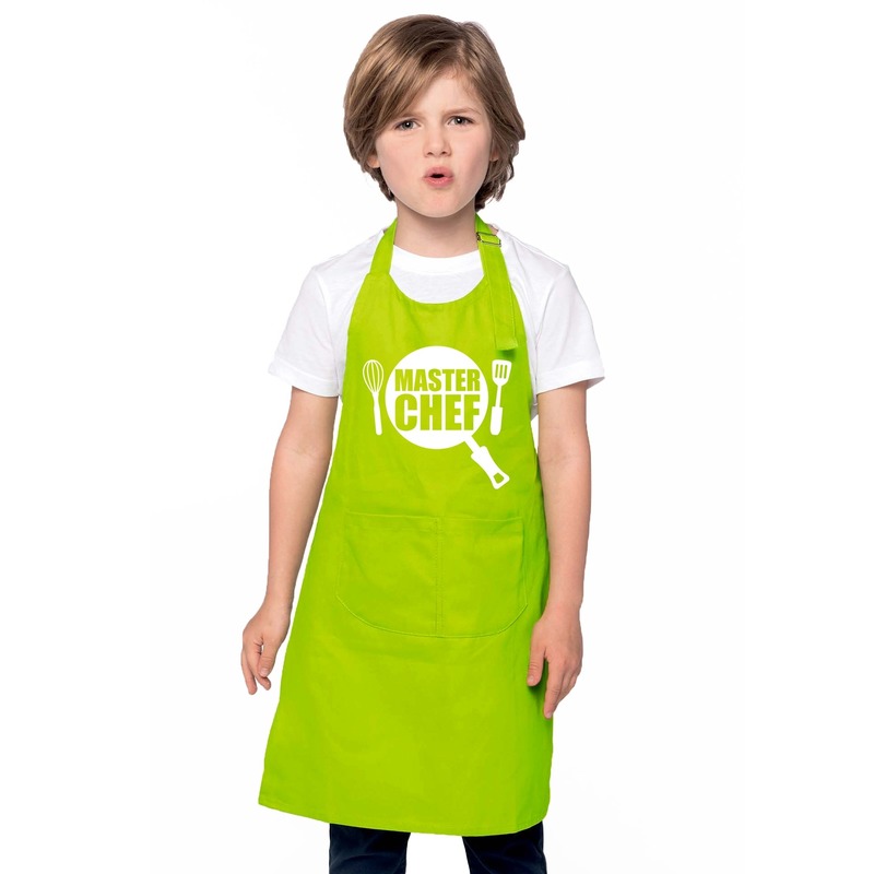 Master chef kookschort kinderen lime groen