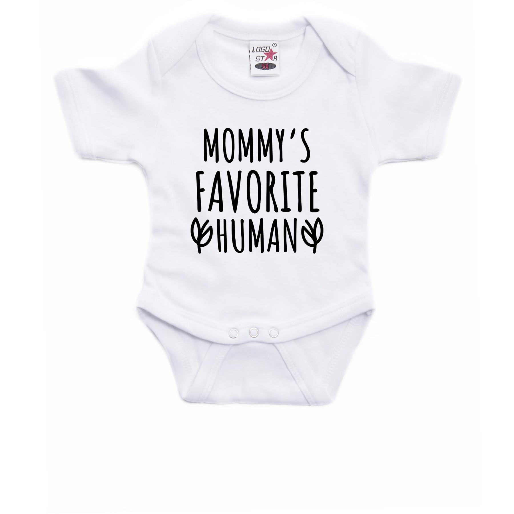 Mommys favourite human cadeau baby rompertje wit jongen-meisje