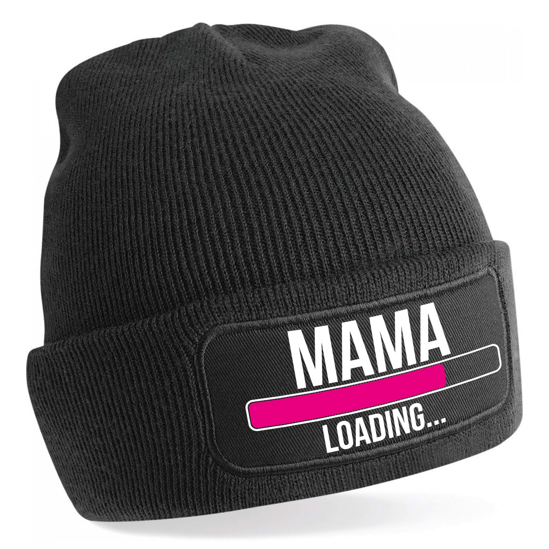 Muts mama loading zwart voor dames Winter accessoires Cadeau aanstaande moeder