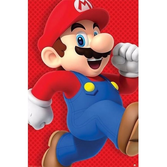Muurdecoratie Super Mario Run poster