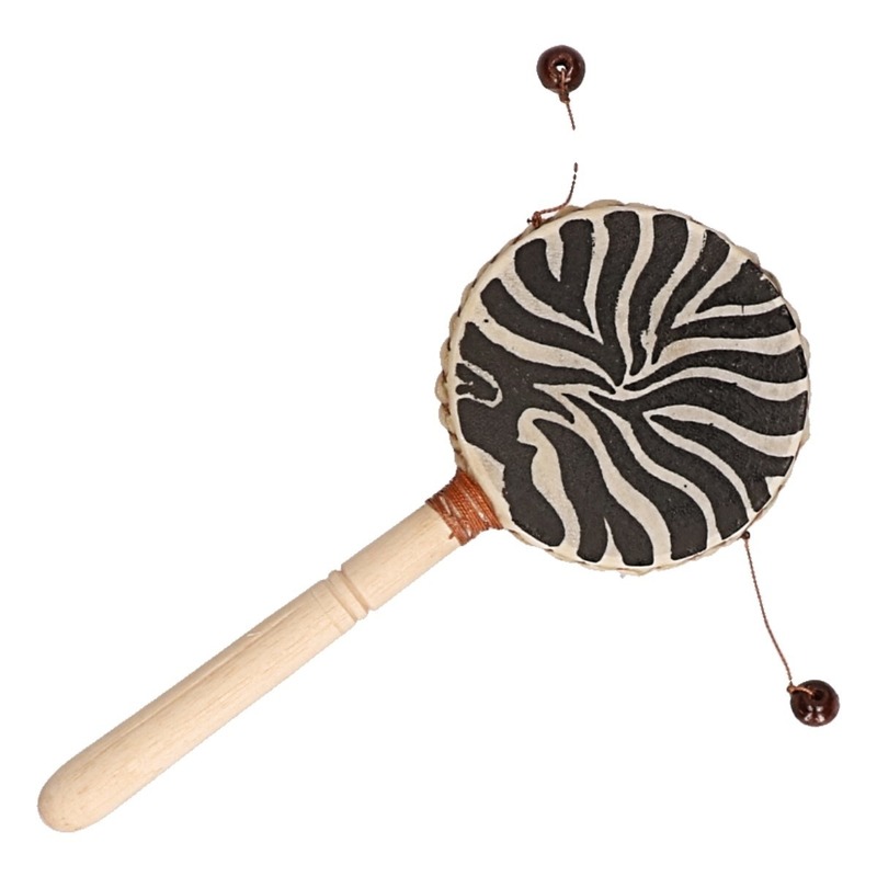 Muziekinstrument hand drum zebra 20 cm