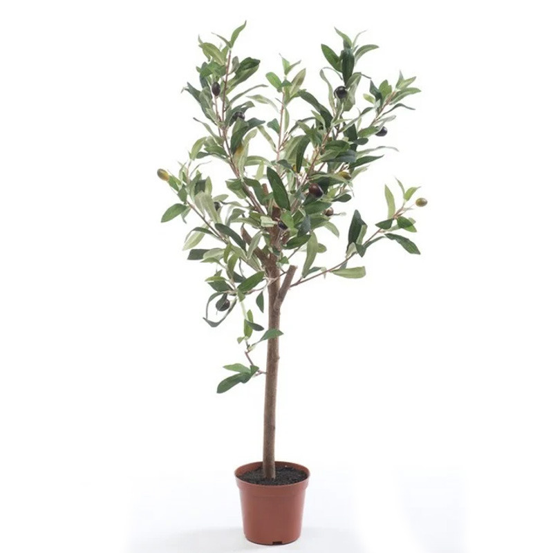 Namaak olijfboom kunstplant-kunstboom 65 cm in basic bloempot