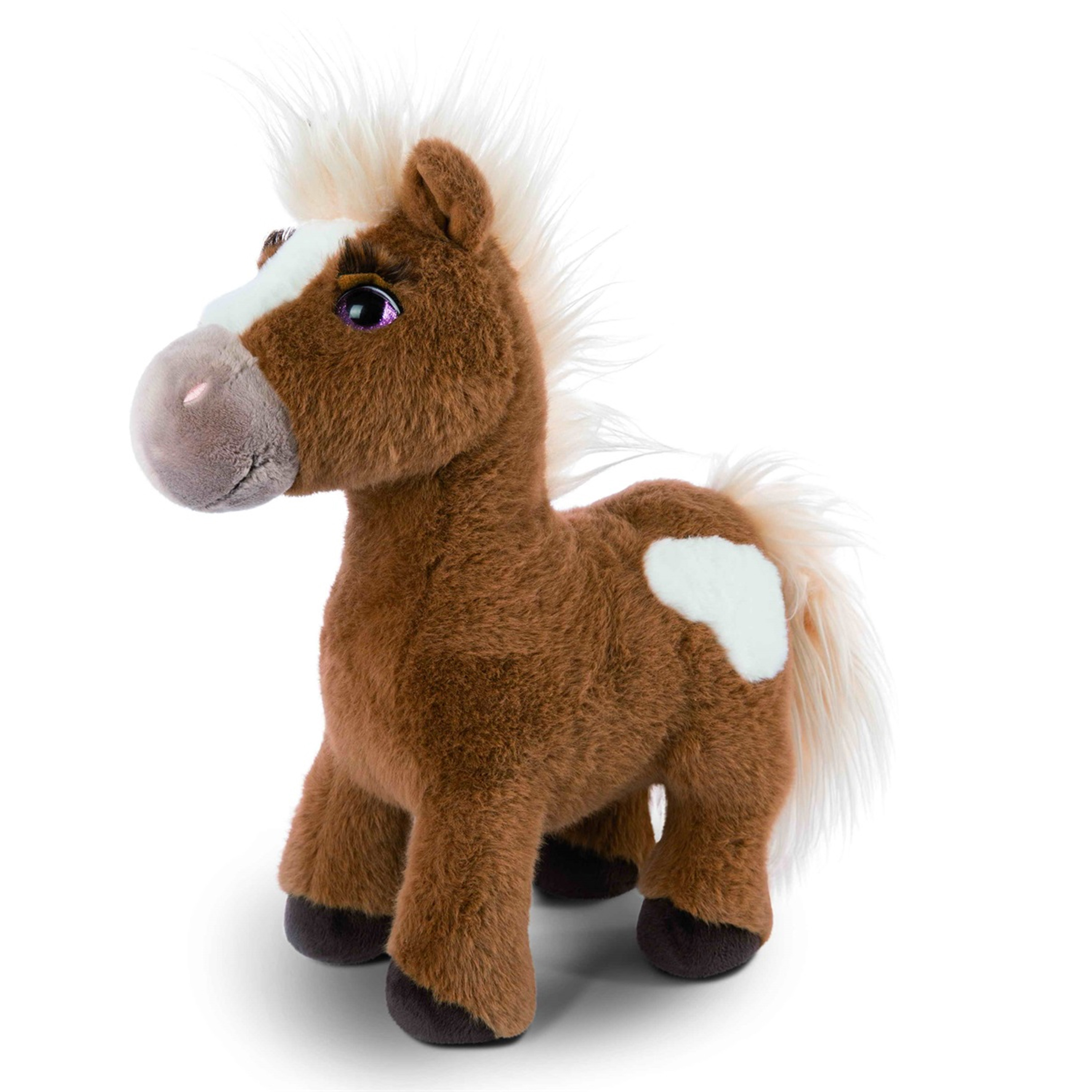 Nici Mystery Hearts Pony-paard Lorenzo pluche knuffel bruin 35 cm