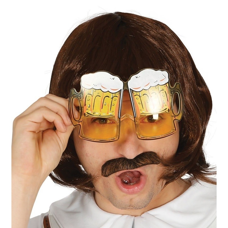 Oktoberfest Bier pullen verkleed bril voor volwassenen