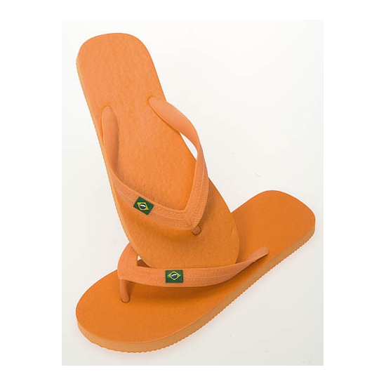 Oranje flip flop slippers voor dames