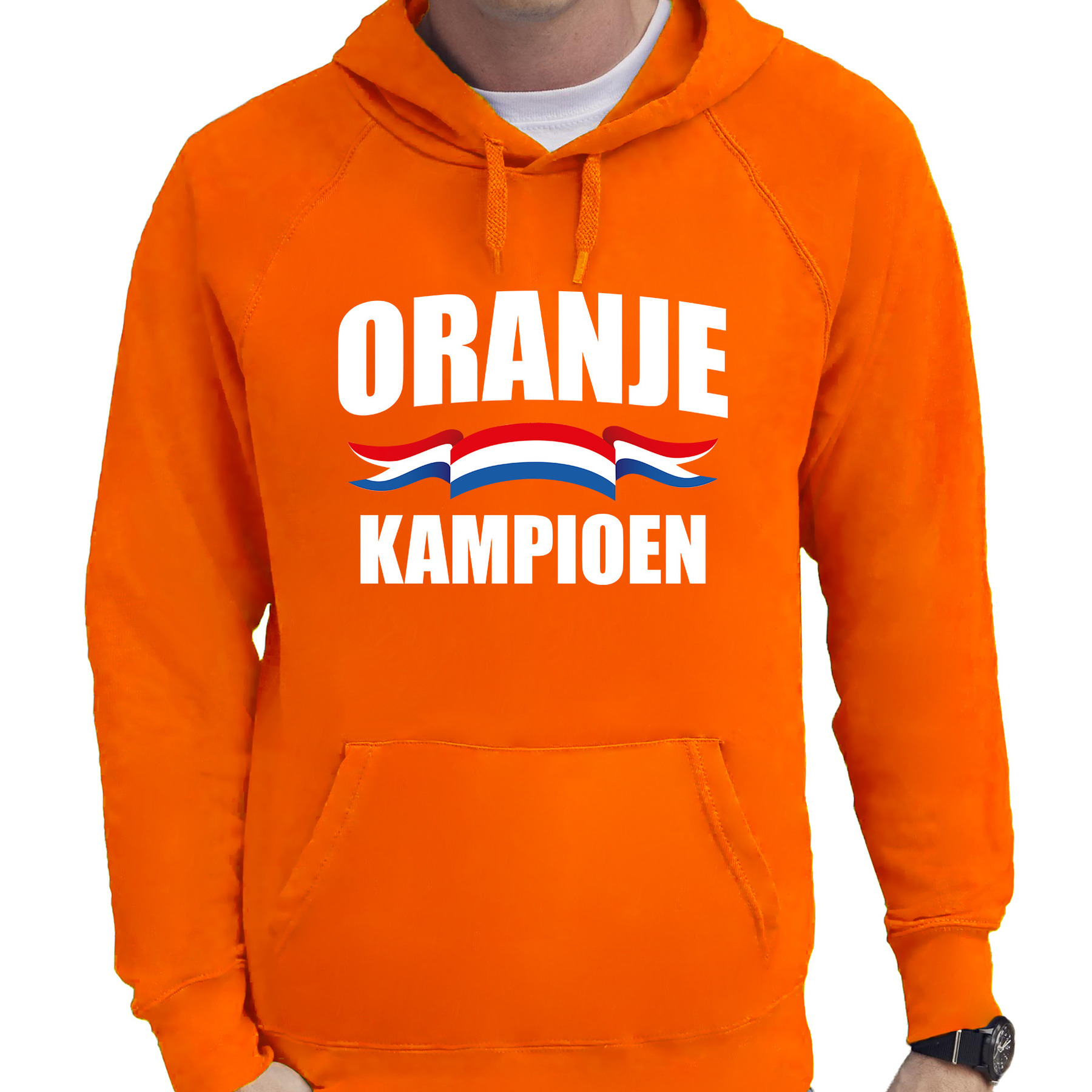 Oranje hoodie Holland-Nederland supporter oranje kampioen EK- WK voor heren