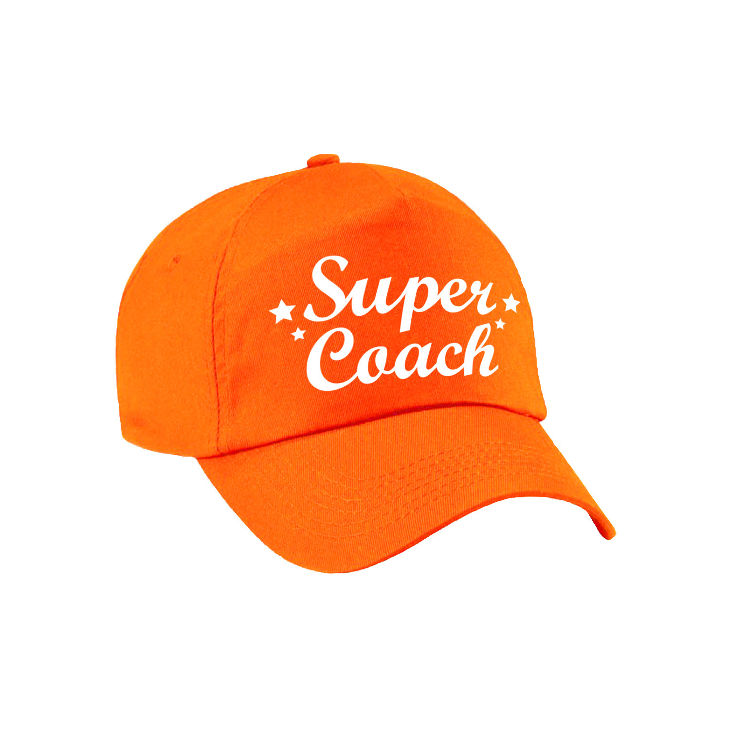 Oranje kado petten voor een coach
