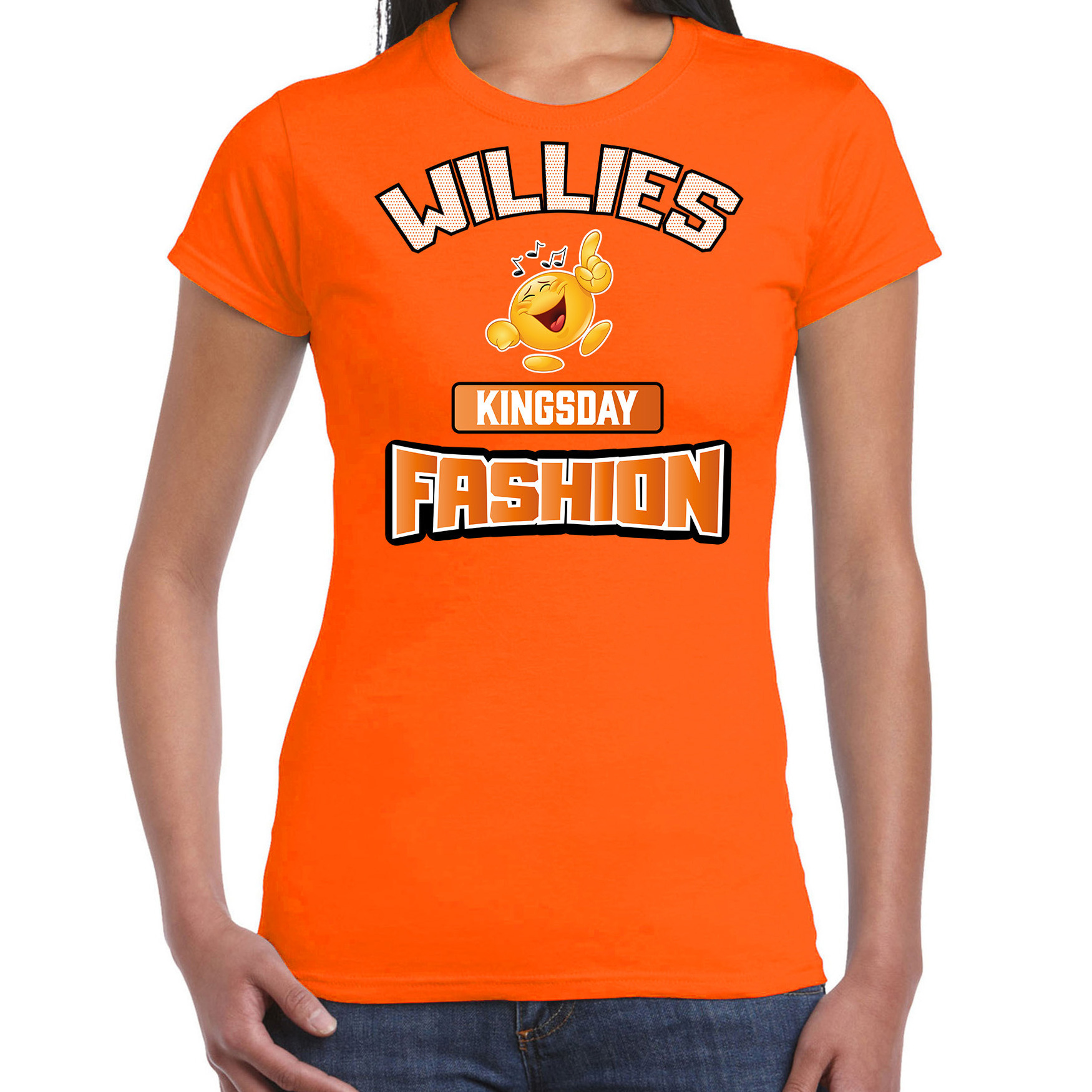 Oranje Koningsdag t-shirt willies kingsday fashion dames