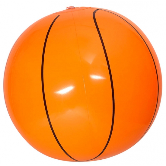 Oranje opblaas basketbal